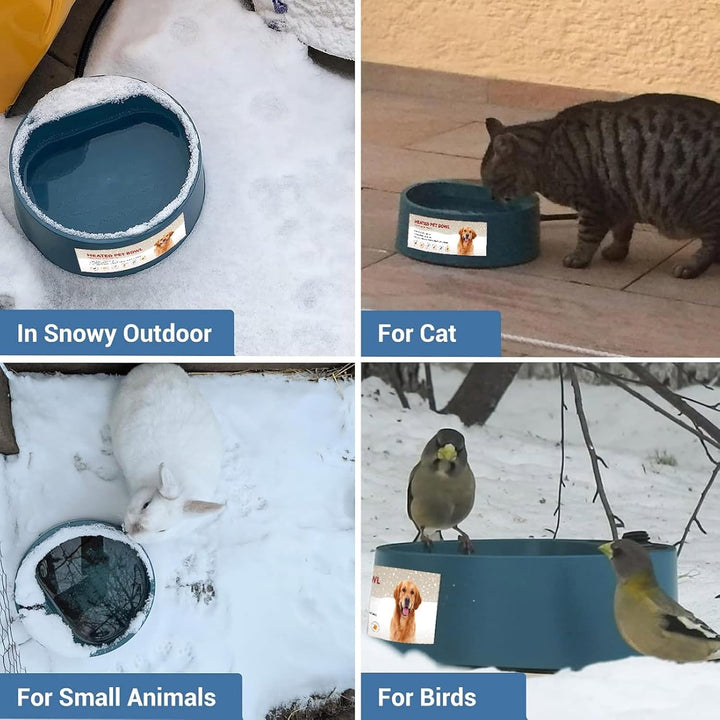 Beheizter Wassernapf für Hunde Hühnertränke Frostsicher Wassernapf Beheizt für Haustiere, Geflügel,