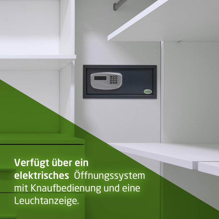 Amig - Tresor mit LED-Display | mit motorisiertem elektronischem Öffnungssystem | Safe zur Aufbewahr