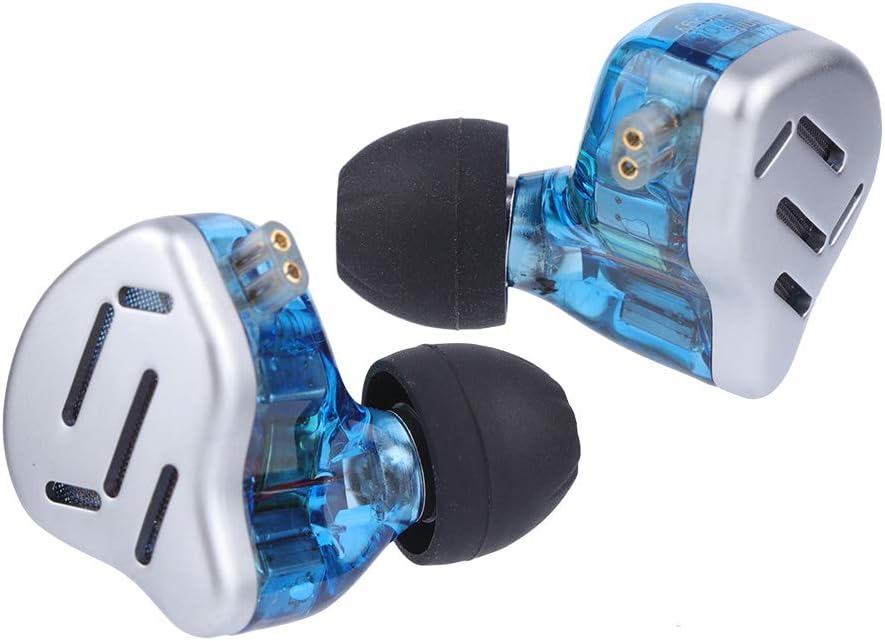 Linsoul KZ Zax 1DD+7BA Hybrid Driver HiFi in-Ear Earphones with Zin Alloy Shell, Detachable 2 Pin 0.