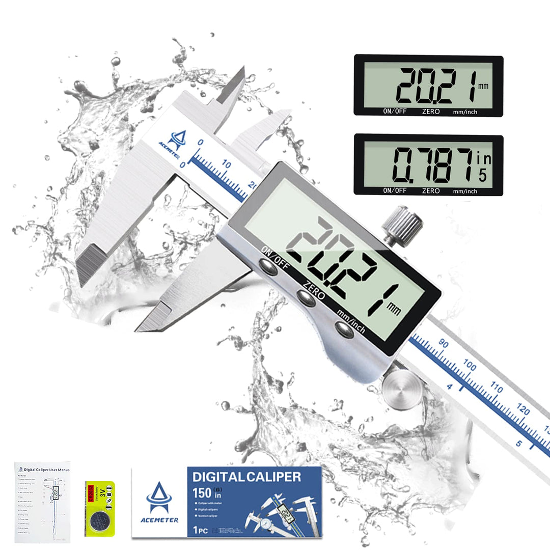 Messschieber Digital, ACEMETER Messschieber Digital Messlehre 150mm mit Hoch Messgenauigkeit & Extra
