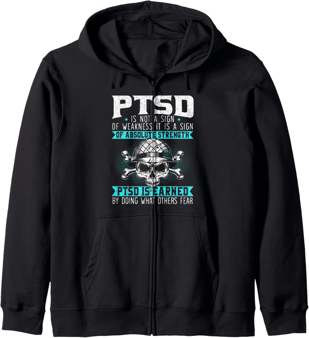 PTSD wird verdient, indem es was andere Angst vor Stressstörungen tun Kapuzenjacke