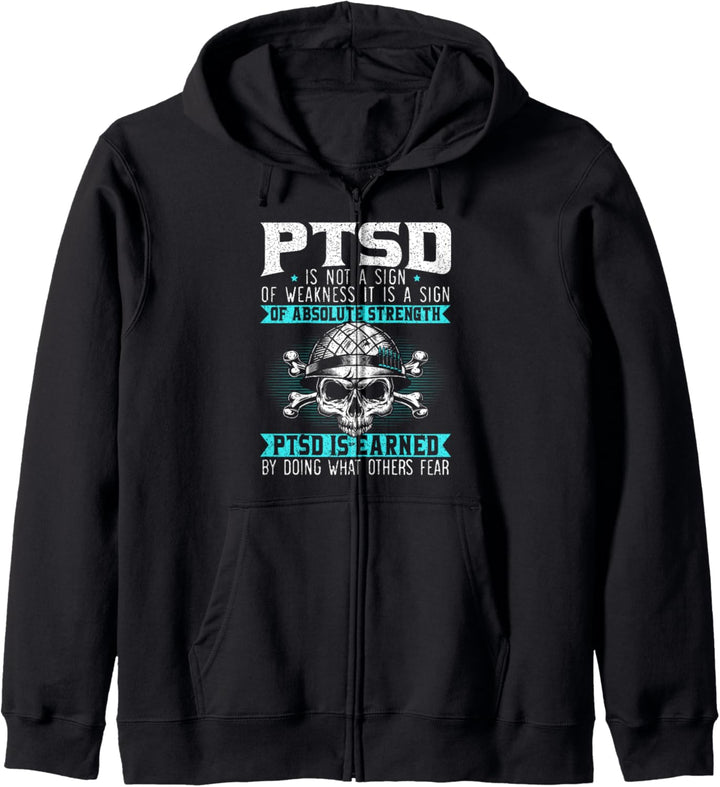 PTSD wird verdient, indem es was andere Angst vor Stressstörungen tun Kapuzenjacke