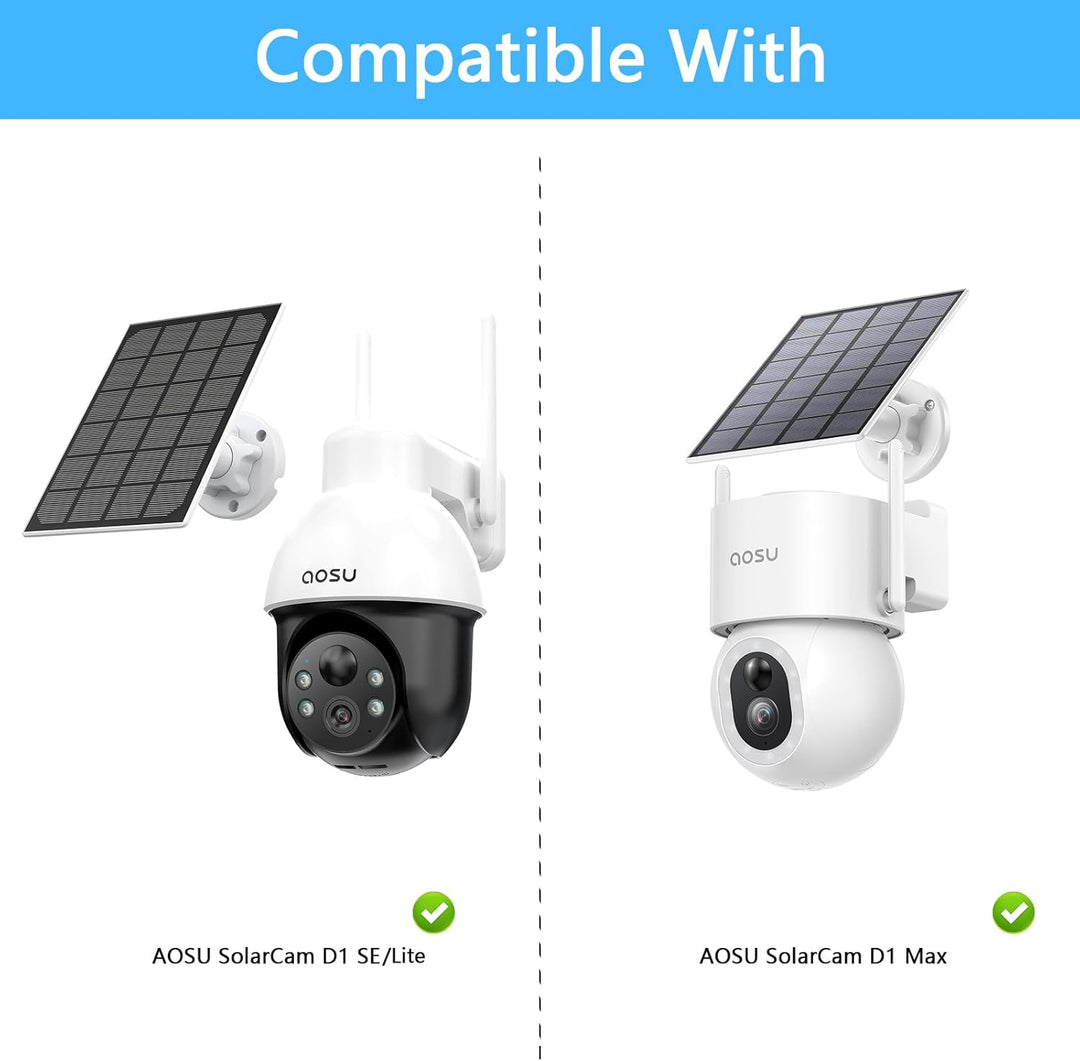 Dachrinnenhalterung für AOSU 2K/3MP Solar Überwachungskamera Aussen Akku (C9L) und AOSU 3K/5MP Überw