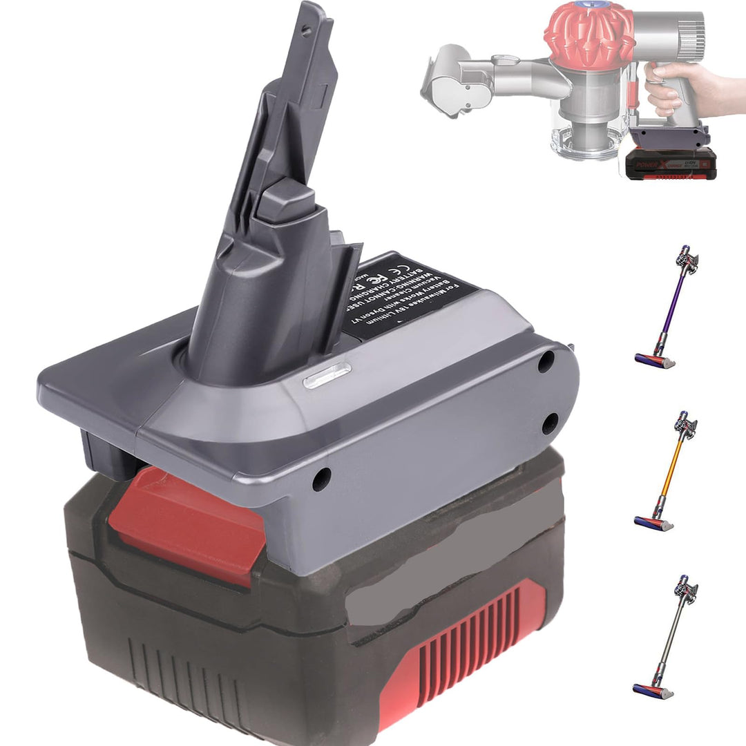 2-in-1-Adapter für Einhell 18V Lithium-Akku Convert to für Dyson V7/8 Handstaubsauger Akku Kompatibe