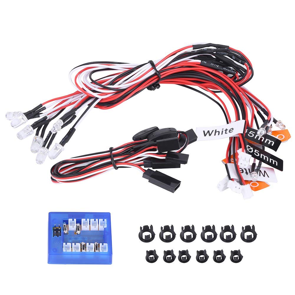 12-LED Auto Licht, Montieren Beleuchtung System Kit für 1/10 RC Auto, LKW, Crawler, Modelle, Spielze