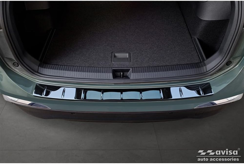 Avisa Spiegelschwarz Edelstahl Heckstossstangenschutz kompatibel mit Volkswagen Tiguan (CT1) 2024- '