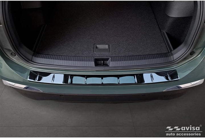 Avisa Spiegelschwarz Edelstahl Heckstossstangenschutz kompatibel mit Volkswagen Tiguan (CT1) 2024- '