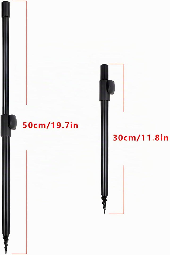 2 Stück Banksticks Rutenhalter, Aluminium Bankstick Angel Rutenhalter Rutenständer Halter Verstellba