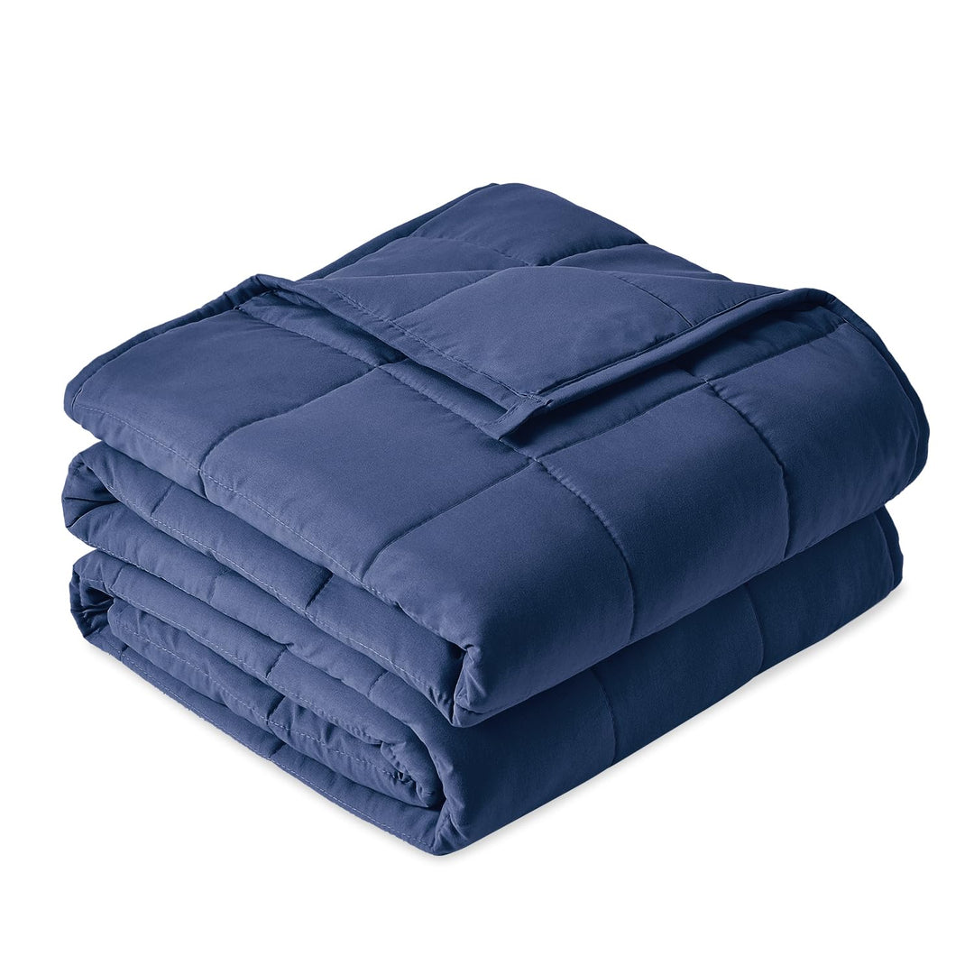 Sivio Gewichtsdecke für Erwachsene 7kg, Atmungsaktive Beschwerungsdecke, weiches Material mit Glaspe
