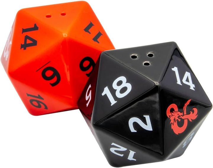 Joytoy Dungeons &amp; Dragons D20 Würfel 3D Salz- und Pfefferstreuer | Keramik, Geschenkpackung, 17,5x10
