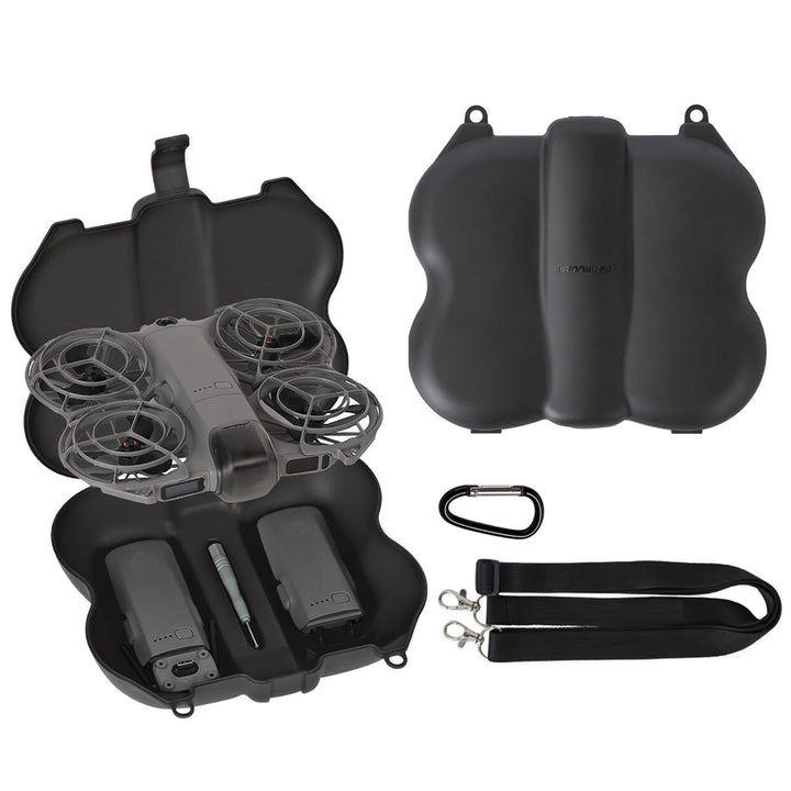ZJRXM Neo 2 Tasche, Tragbar Hartschalen Schutz Reisetasche für DJI Neo 2 Drohne und Akku-Zubehör, Ko