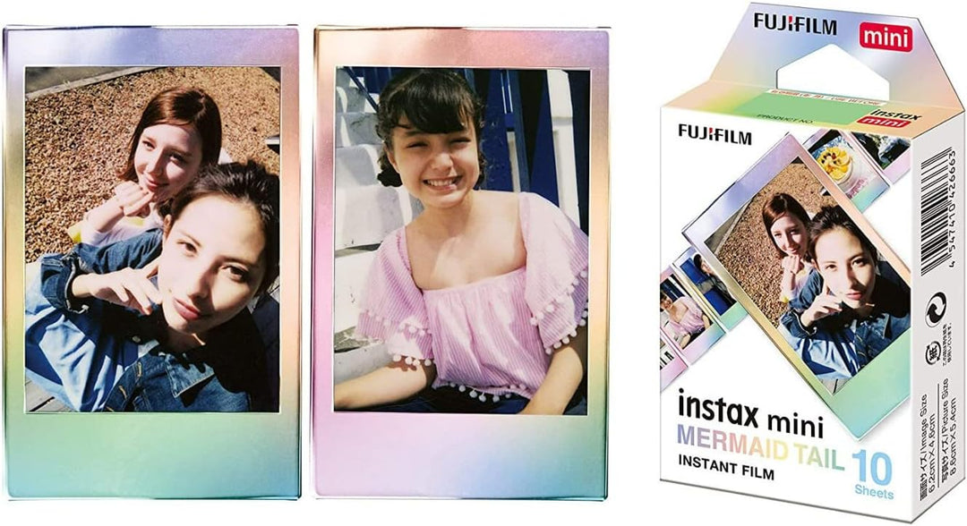 Fujifilm Instax Mini Meerjungfrauenschwanz-Folie, Glitzerstile (10 Belichtungen) 3er-Pack Bundle (3