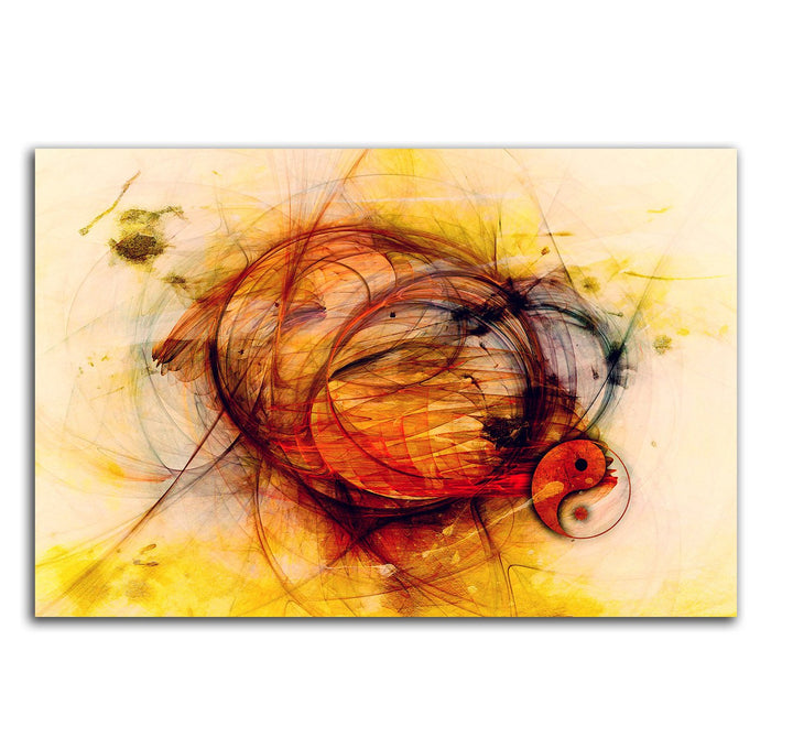 Paul Sinus Art Abstraktes Bild auf Leinwand Feng Shui Energie Abstrakt111_cm_dekoratives LeinLeinwan