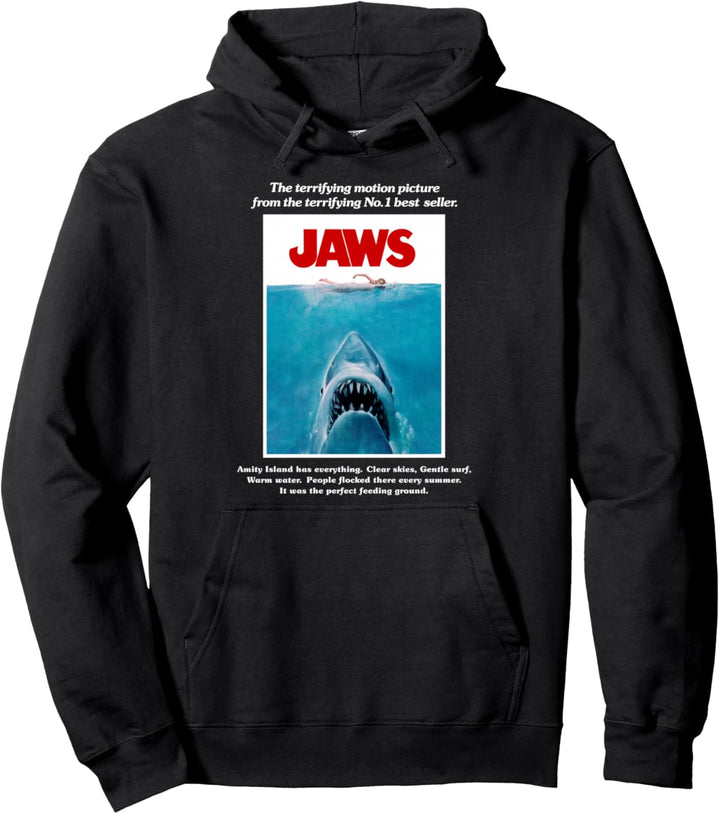 Jaws Movie Poster Pullover Hoodie