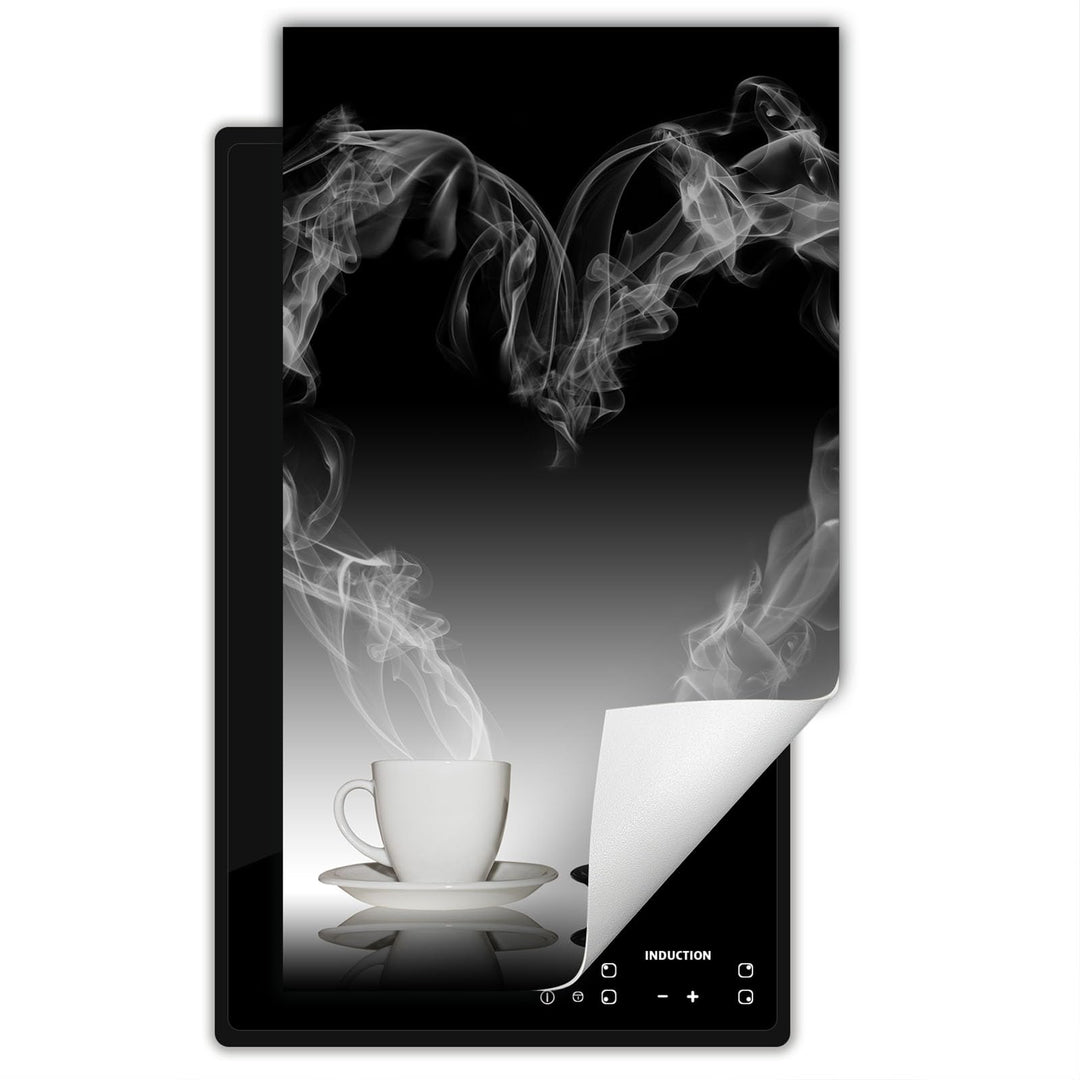 SMTDeco Herdabdeckplatte Ceranfeld abdeckung Aufrollbare Matte für Induktion Einteilig 30x52 cm Kaff
