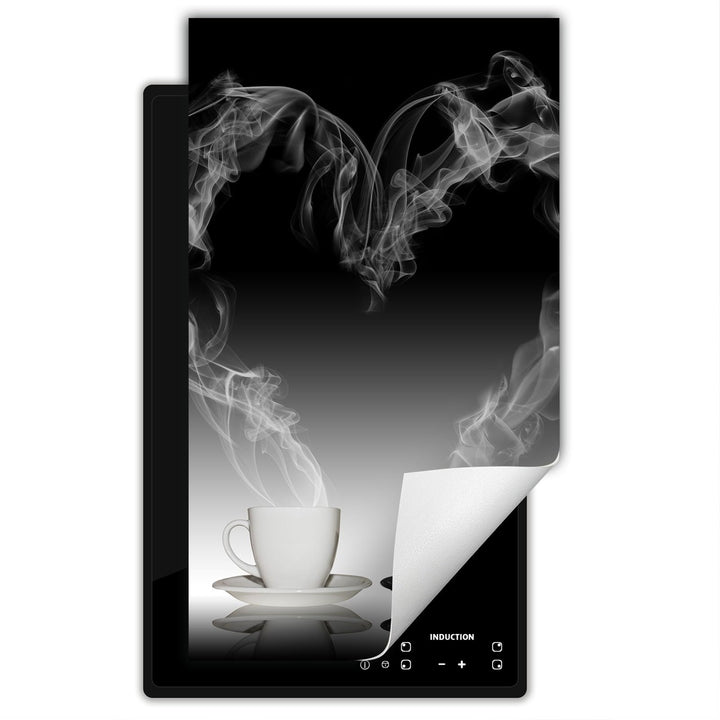 SMTDeco Herdabdeckplatte Ceranfeld abdeckung Aufrollbare Matte für Induktion Einteilig 30x52 cm Kaff