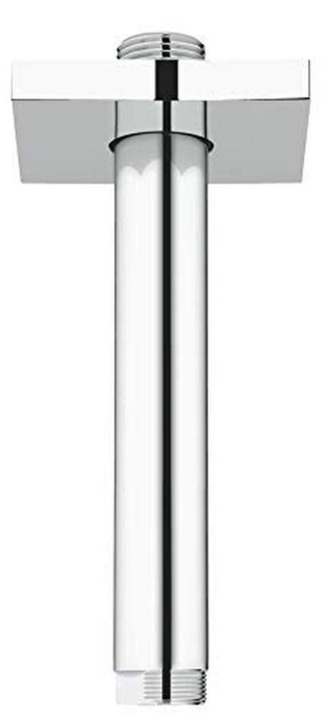 GROHE Rainshower Deckenauslass mit eckiger Rosette, 142 mm 27485000, Silber