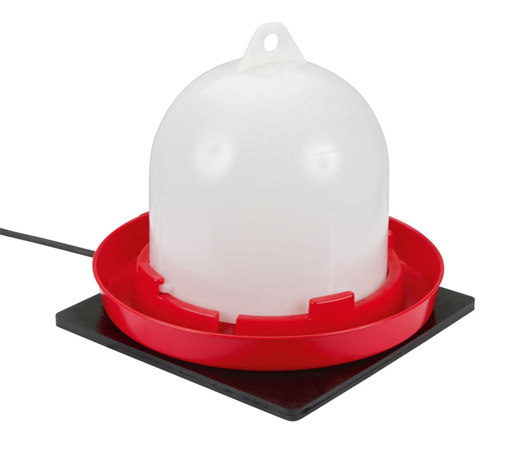 Kerbl Gummi-Heizplatte 24x24x0,7 cm (für Kleintiere und Geflügeltränke, 24 V, robust und witterungsb