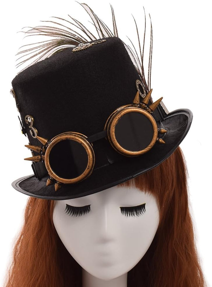 BLESSUME Steampunk Hut Unisex Fancy Dress (Farbe A, M) M Farbe A, M Farbe A