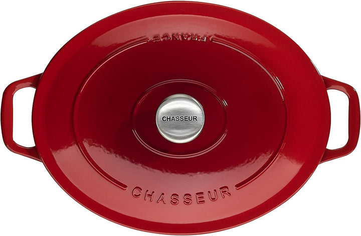 Chasseur - Gusseisen Bräter oval 33 cm - 7,1 L - Rubinrot 4733 Rubinrot Oval 7,1 L, Rubinrot Oval 7,