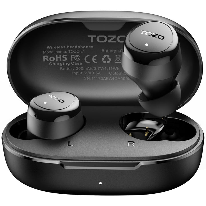 TOZO E1 Kopfhörer kabellos Bluetooth 5.3 Bluetooth Kopfhörer, In Ear Kopfhörer mit App, 30 Std Premi