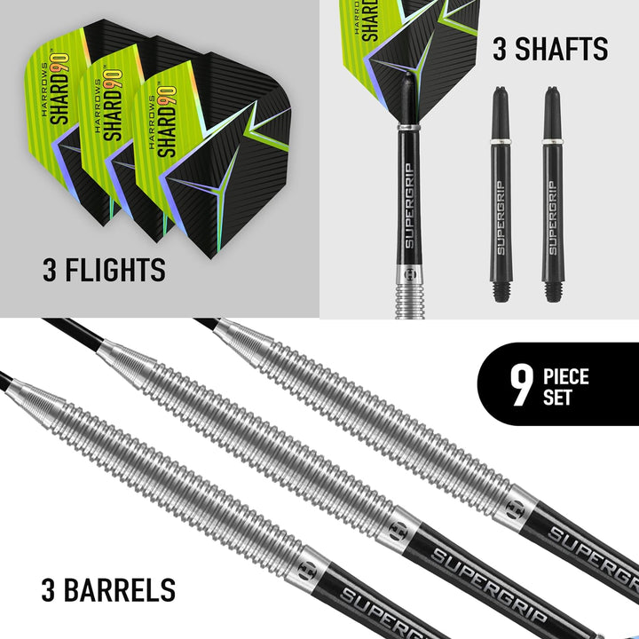 Harrows Steel Darts Shard 90% Tungsten Steeltip Dart Steeldart Hochwertiger Tungsten Dart Dartpfeile