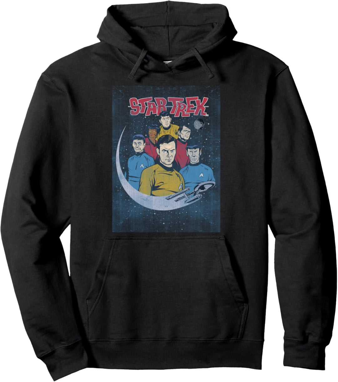 Star Trek The Original Series Group Shot Vintage Poster Pullover Hoodie