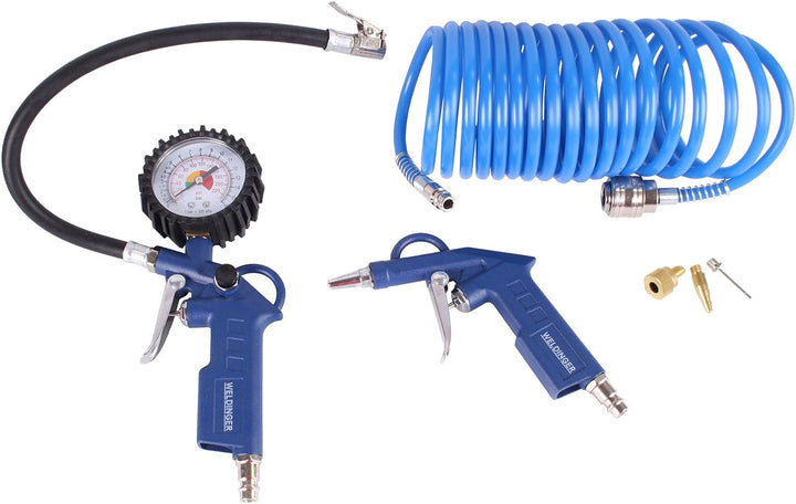 Aktionsset WELDINGER Flüster Kompressor FK 40 compact + Druckluftset 6-teilig 5 Jahre Garantie FK 40