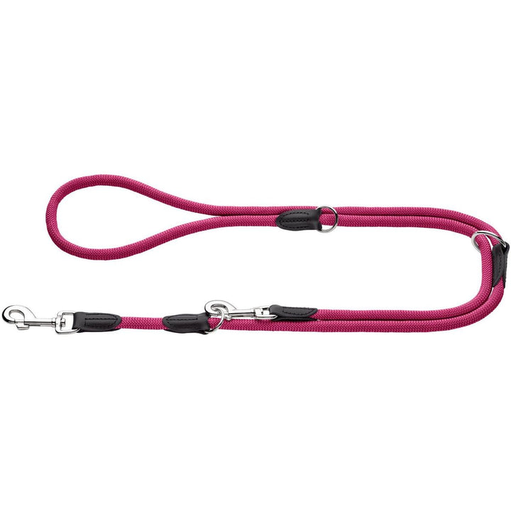 HUNTER Freestyle Retrieverleine, integrierter Halsung, robust, wetterfest, 1,0/170 cm, himbeer 0,8 x