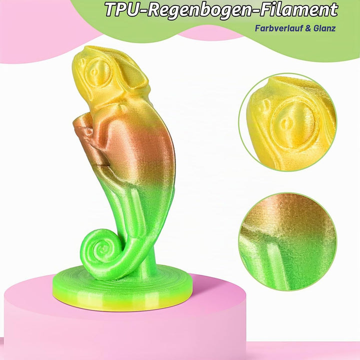 ERYONE TPU Filament 1.75mm, 3D Drucker Filament,Flexible TPU Weiches Filament, TPU 95A, Massgenauigk