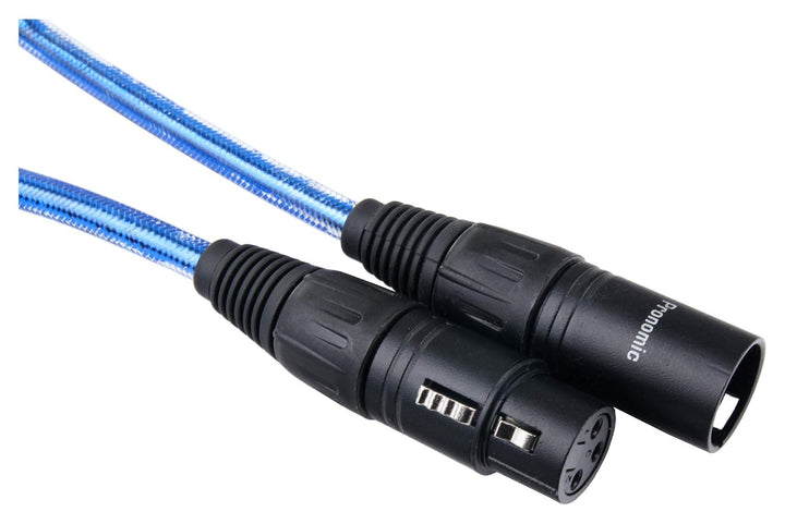 Pronomic XFXM Mikrofonkabel - XLR female 3-pol -> XLR male 3-pol - Stecker handgelötet - säure- und