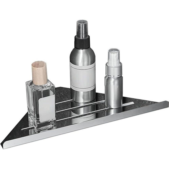Biutimarden 30CM Chrom Duschregal Ohne Bohren Eckablage Badregal Selbstklebende SUS304 Edelstahl Dus