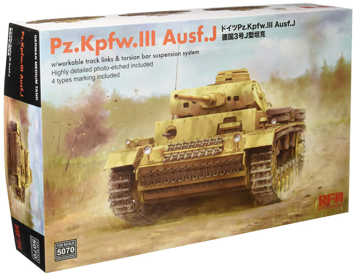 Rye Field Model RFM5070 Pz. Kpfw. III AUSF. J w/workable Track Links 1:35