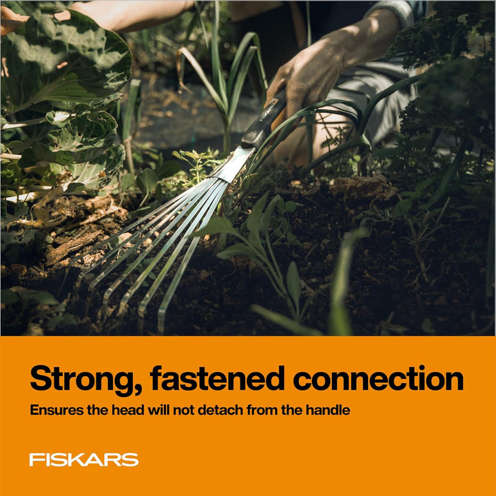 Fiskars 315520-1001 Xact Gartenrechen, Stahl Rake, Rake