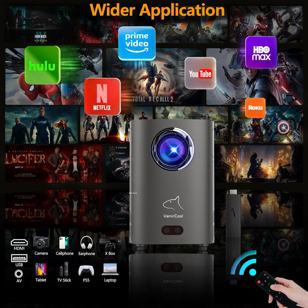 Projektor Q3 Ultra 750 ANSI/10000 ISO LUMEN Android 11 1080P 4k Unterstützung FHD Display - Wifi & B