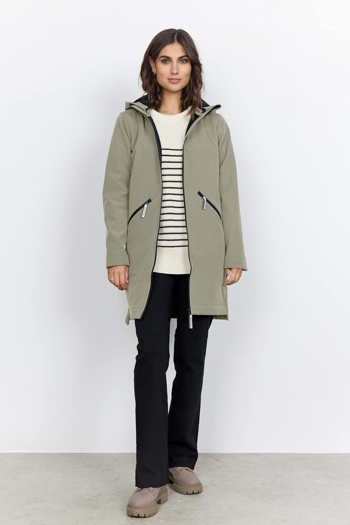SOYACONCEPT Damen Jacket, Dunkelgrün