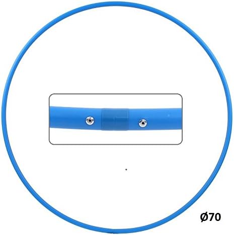HOOPOMANIA Hula Hoop Rohling 16mm [Ø60/70/80/90/100cm - HDPE] – Hula Hoop selbst gestalten Blau Ø70c