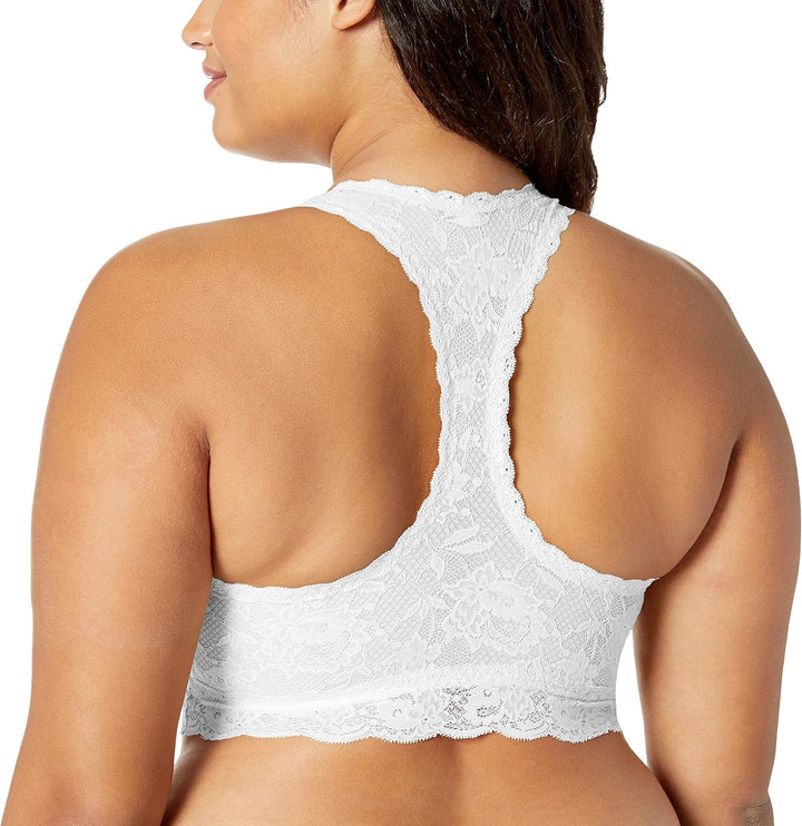Cosabella Damen Never Say Never Curvy Racie Racerback Bralette Plunge-BH XS Blanc, XS Blanc