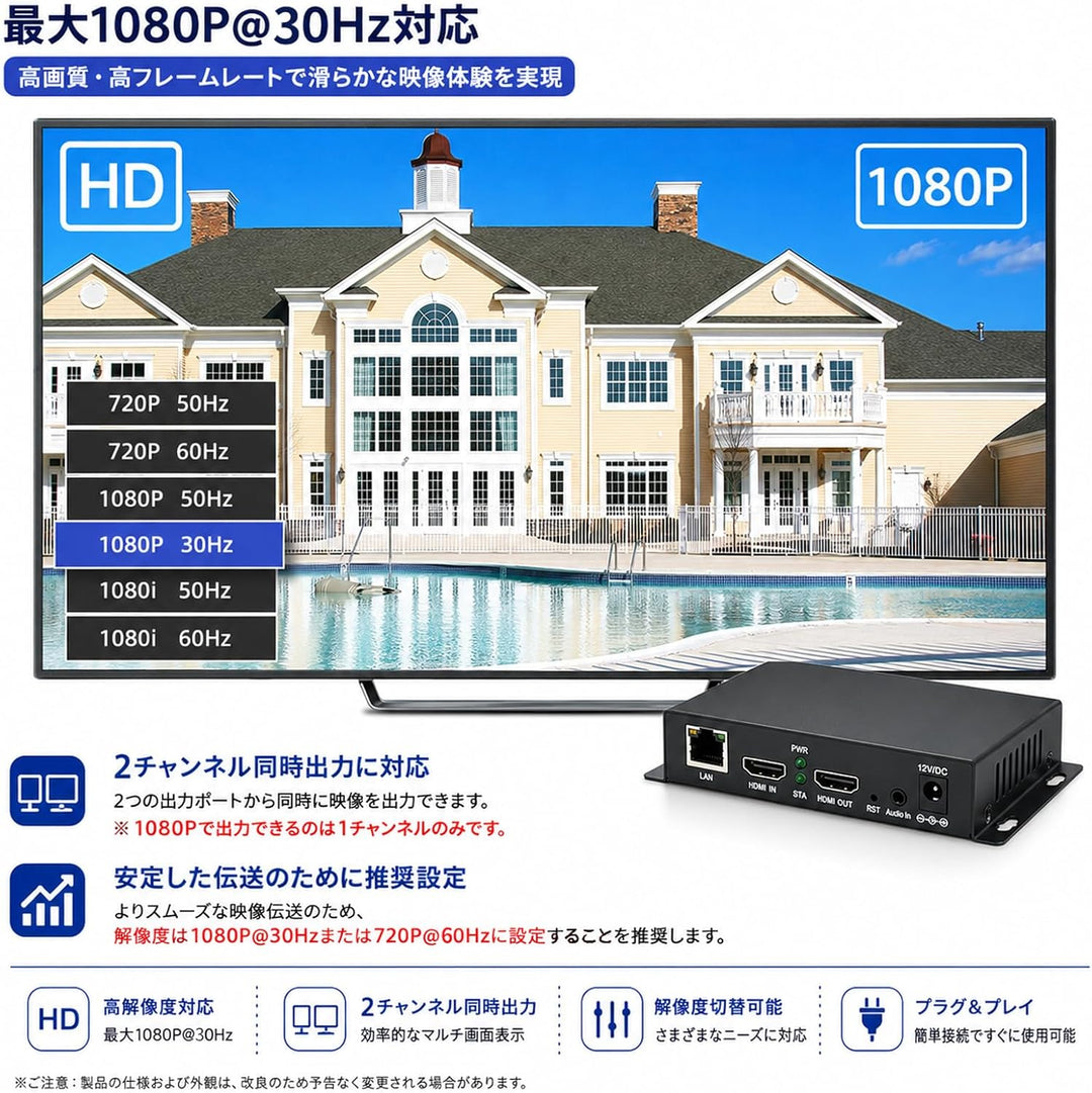 ORIVISION H.265/264/MJPEG Ultra Mini HDMI 1080P@30 Video Encoder mit HDMI loopout, HDMI zu H.264 HTT