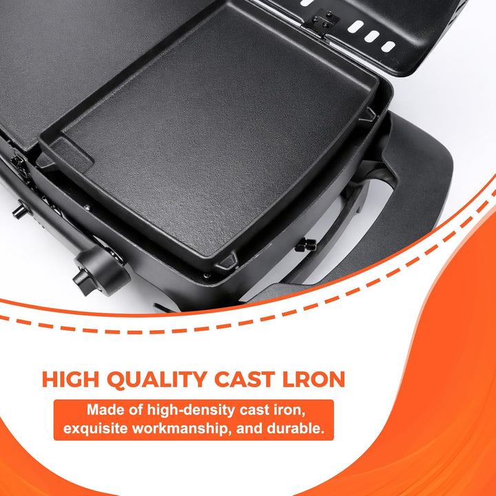32 x 24cm Gusseisen Grill-Wende-Platte für Enders Urban, Urban Pro, Explorer, Explorer Pro, Grillpla