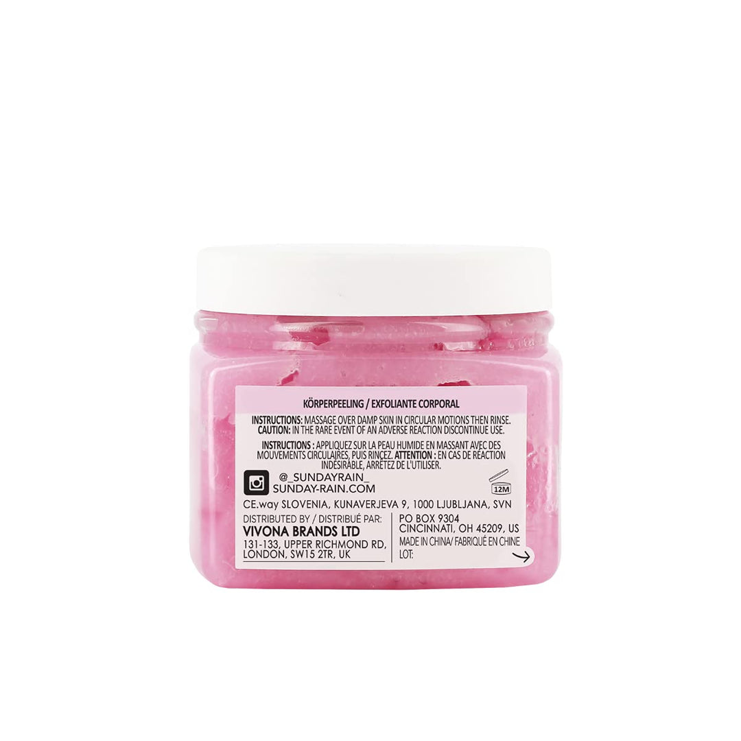 Sunday Rain Scrub Away Aufhellendes Körperpeeling für extra glatte &amp; weiche Haut, vegan &amp; tierversuc