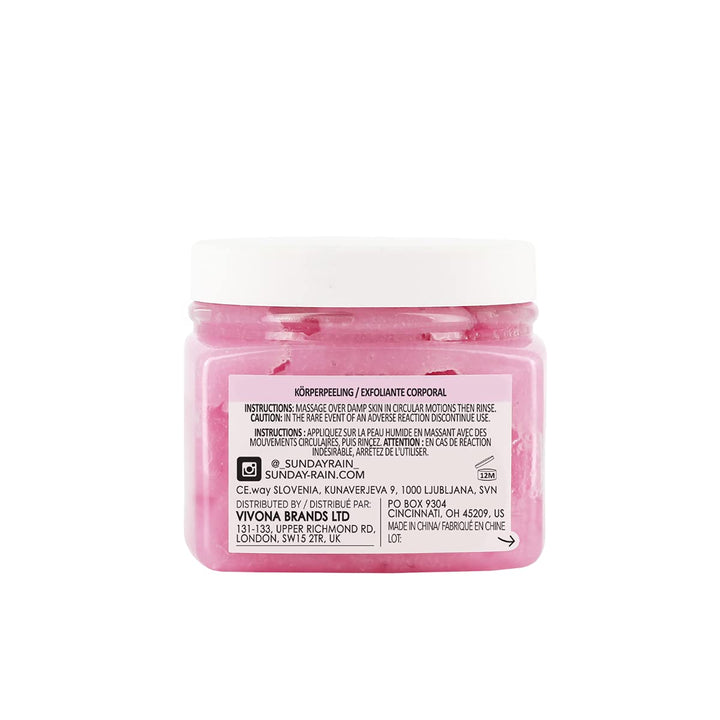Sunday Rain Scrub Away Aufhellendes Körperpeeling für extra glatte &amp; weiche Haut, vegan &amp; tierversuc
