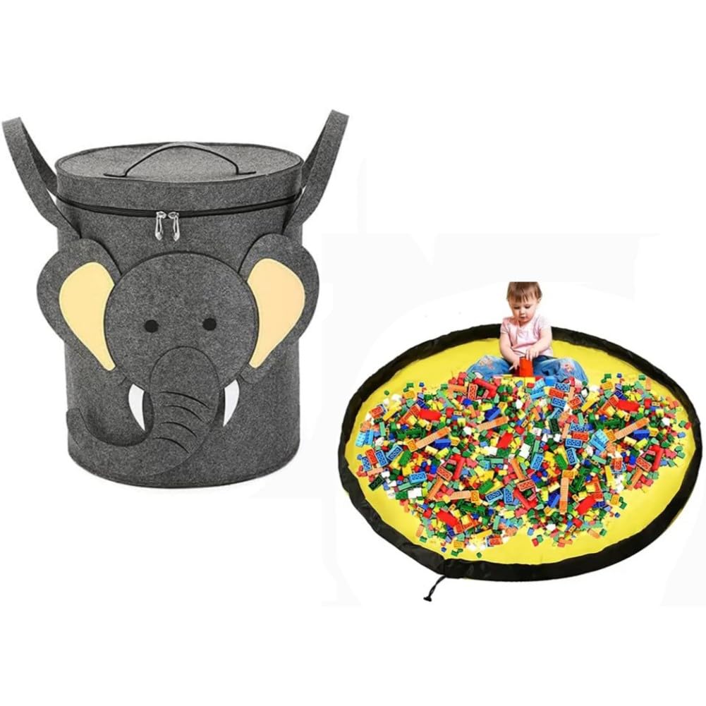 Spielzeug Aufbewahrung Tasche, 2 In 1 Spielzeugkorb Spielzeug Sack, Kinder Aufbewahrungsbeutel, Spie