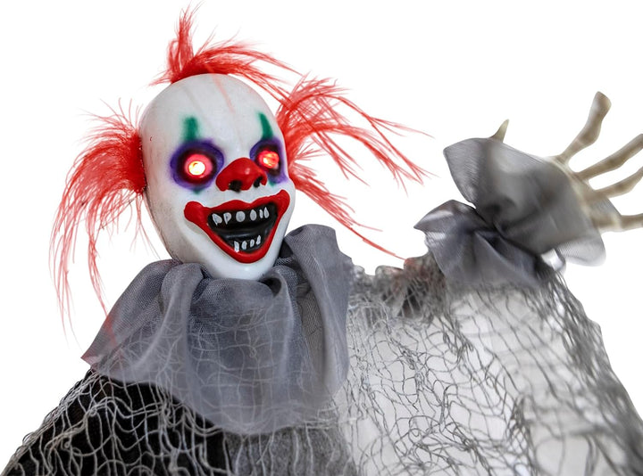 Amscan - Animatronic Animierter, hängender und zitternder Clown mit Messer