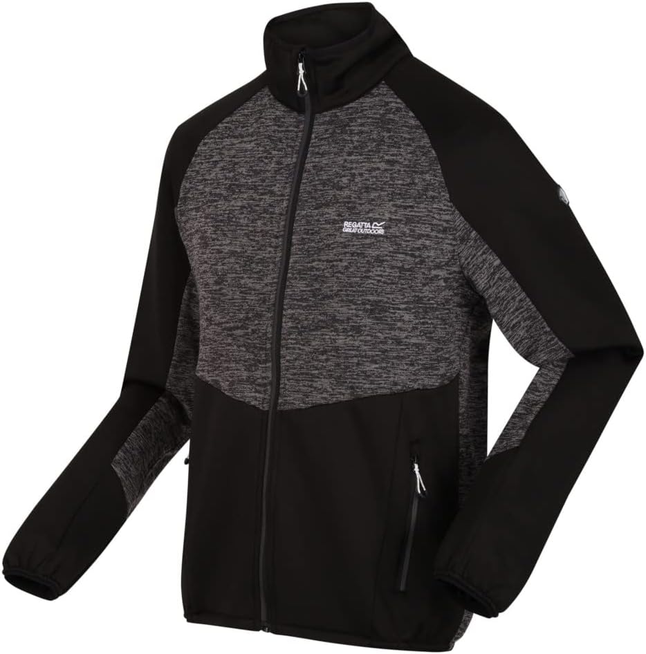 Regatta Coladane V Strickfleecejacke Herren Schwarz M, Schwarz M