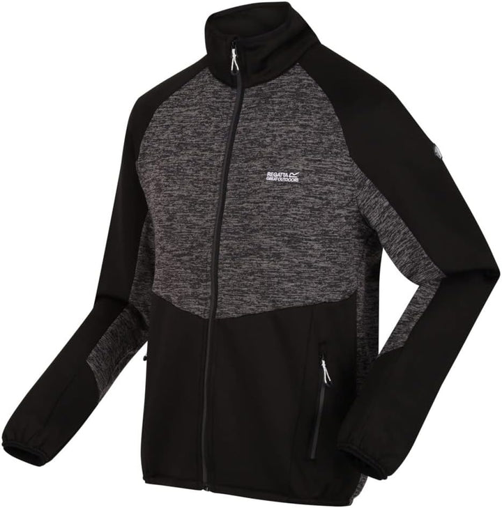 Regatta Coladane V Strickfleecejacke Herren Schwarz M, Schwarz M