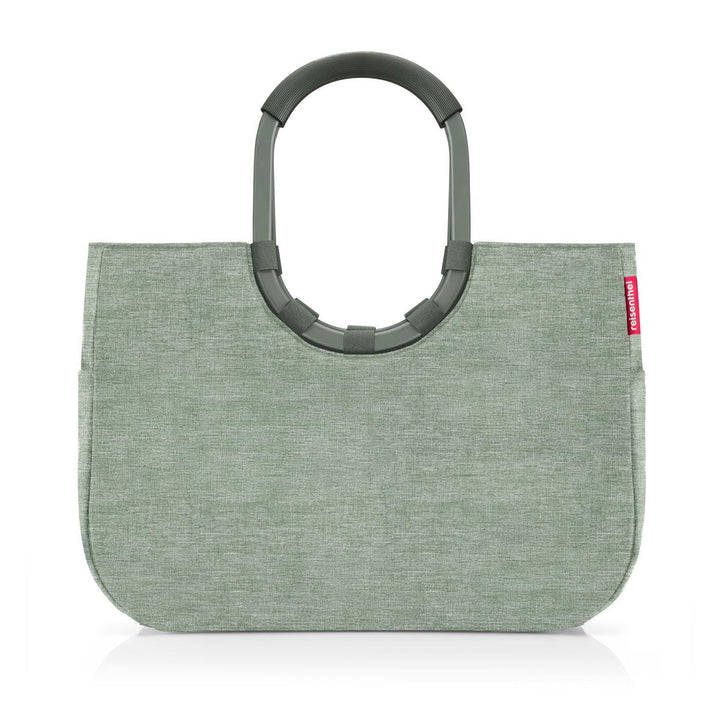 reisenthel loopshopper L frame twist sage – Stabile Tasche mit praktischen Fächern aus recycelten PE