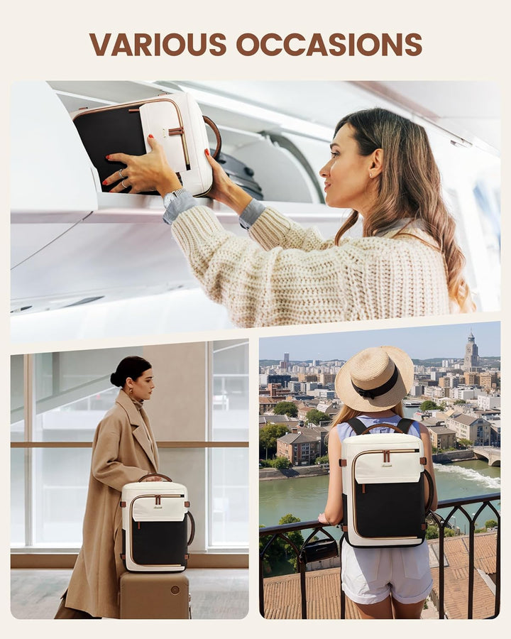 LOVEVOOK Reiserucksack Damen Herren, Handgepäck Rucksack Flugzeug, Travel Backpack Women, Handgepäck