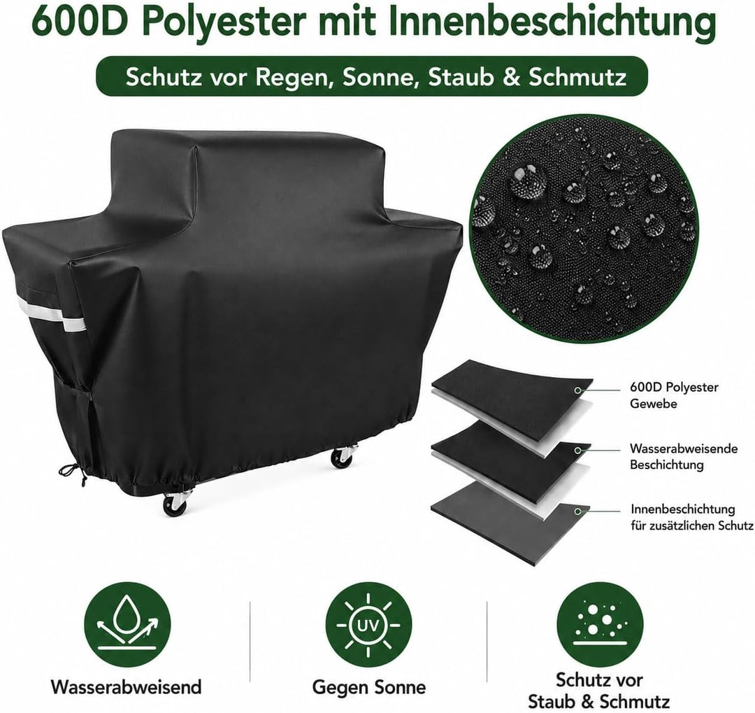 100 x 119 x 64 cm Grillabdeckung für Enders Monroe PRO 3 SIK/4 SIK mit Kocher (ab 2020), Boston 4 IK