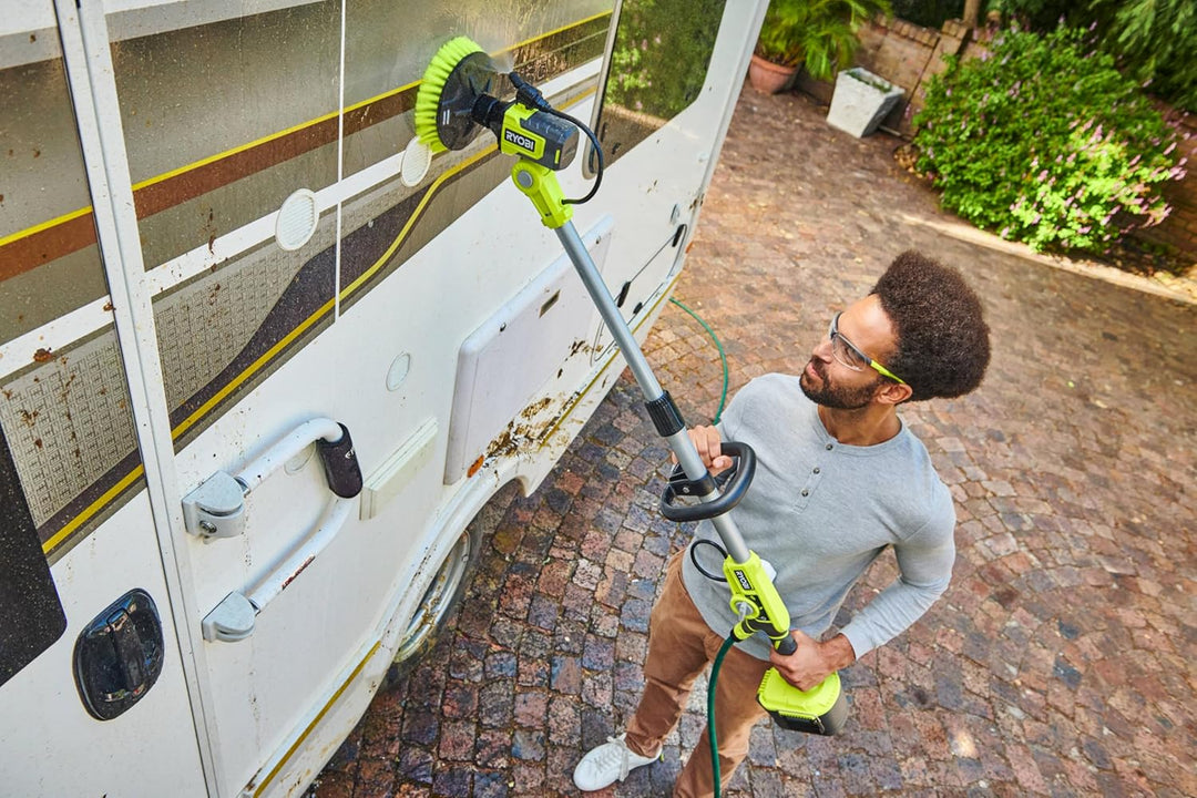 Ryobi - Weiche Bürste, 18 cm, für Haus und Gartenmöbel, kompatibel mit motorisierten Bürsten R18TPS,